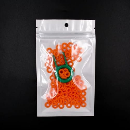 125Pcs Keyboard o-ring Keycaps Silicone rubber Switch Sound Dampeners Dampers Key cap Silicone Seal Ring Replace-OD8xID5xCS1.5mm,Orange