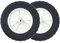 Zweipappel 2 x Ø200mm Ersatz Räder Gummi Laufrad Rasenmäherrad Wagen Luftkompressor Rasentraktor Ersatz Roll Mähmaschinen Ersatzteile Achslochdurchmesser 12,7mm (2, 200mm)