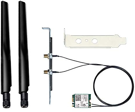Wi-Fi 6E AX210 Bluetooth 5.3 + 3000Mbps 2.4Ghz 5Ghz 6Ghz M.2 2230 Key E Desktop Kit Wireless Adapter AX210NGW NGFF WiFi 6 Card 802.11ax/ac Windows 10 11 With 6Dbi Antenna Set