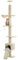 PAWZ Road Cat Tree Floor to Ceiling with Height Adjustable 216cm to 273cm,Cat Tower with Spacious Activity Space, Hammock and Cat Condo, Anti-Fall Belt, 5 Tiers Beige