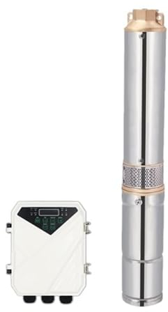 HEXEH 4-Zoll-Solar-Wasserlaufrad-Bohrpumpe 110 V 1100 W for die Bewässerung in der Landwirtschaft, automatisch unter Wasser (maximale Förderhöhe 84 m, Durchfluss 6 t/h)