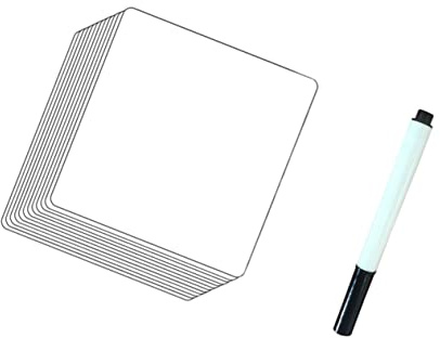 HAPINARY 12stücke Wiederverwendbare Whiteboard Aufkleber Mit Abwischbarem Stift Diy Haftnotizen Für Glatte Oberflächen Waschbare Etiketten Für Kühlschrank Laptop Und Wände