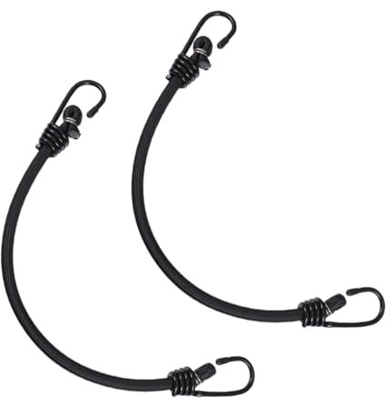 LIFKICH 2stücke Hochelastische Bungee-seile Mit Robustheits-Haken Verstellbare Riemen Für Camping Reisen Und Gepäck Elastische Schnüre Für Outdoor-aktivitäten Und LKW-beladung