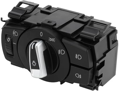 A ABSOPRO Interruttore Fari N.61319169405 Per BMW 128i 2008-2013 1Pc | Nero, Plastica/Metallo, Pin12, OE61319169405, Per BMW 135i/323i/325i/328i/328xi/335i/335xi/X1 2007-2015