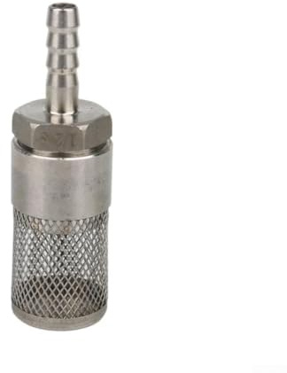 HEBEOT Rohrfilter Gartenschlauchfilter Wasserpumpe Saugfilter Mesh Wasserpumpe Filter Edelstahl Schlauchfilter Wasserabsaugfilter für Hochdruckreiniger 6 mm ~ 18 mm (10 mm)