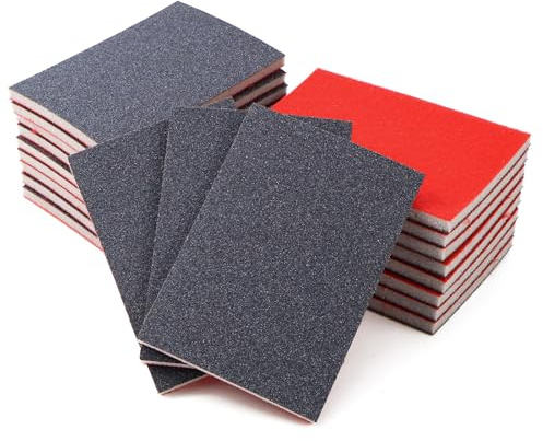 Schleifschwamm 180 Körnung Schleifpad Nass Trocken Schleifschwämme Schleifpapier für Holz Metall
