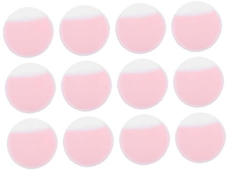 Healeved 12pièces Lingettes Démaquillantes Réutilisables Pads Fibres De Velours Pour Visage Et Lavables Rose