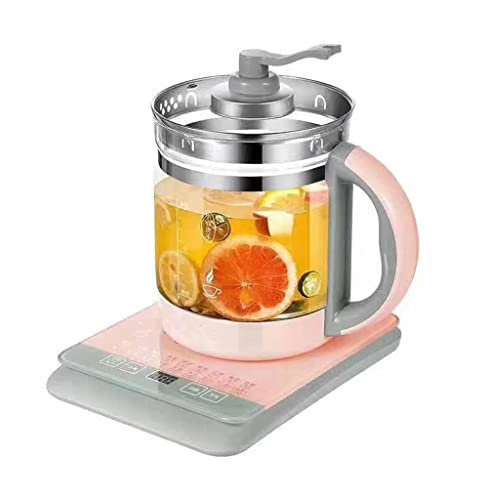 SCWZZWSY Bouilloire électrique en Verre avec poignée Rose bouillante, Bouilloire à température réglable, thé Intelligent Vintage (Couleur : A, Taille Vision