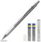 Mechanical Pencil 0.5mm 2B Metal Propelling Pencil with 8 Case Lead Refills & 4 Erasers for Writing Drafting Sketching