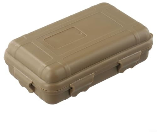 Wasserdichte Aufbewahrungslösung aus Kunststoff für Campingausflüge, schützt Ihre Wertsachen effektiv (Tan)