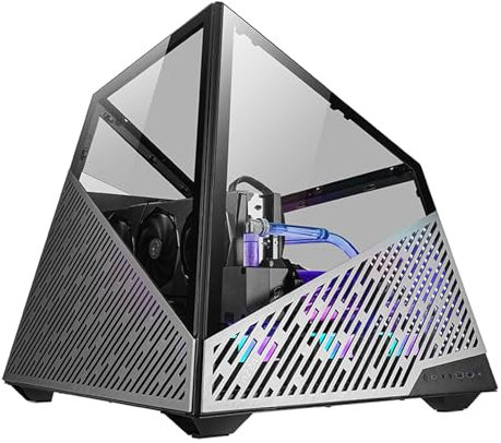 THYXGS Caja De Torre para Ordenador, E/S, Compatible con Tarjeta Gráfica 4090/control De Iluminación RGB, ATX, Refrigeración Líquida Dual, Disipador De CPU De 140mm, Altura Máxima De La GPU380 Mm