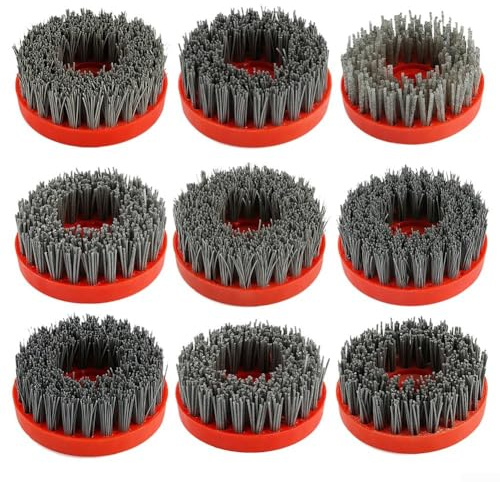 4 Inch Nylon Silicon Carbon Brush for Polishing and Cleaning, Effective Rust and Paint Remover Tool (3000 grit)