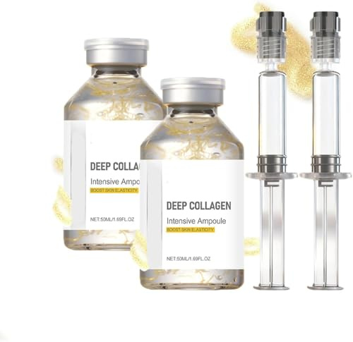 Sérum anti-âge coréen en ampoules pour femmes, ampoules liftantes intensives aux peptides de soie, sérum visage au collagène, effet tenseur et raffermissant, convient à tous les types de peau.