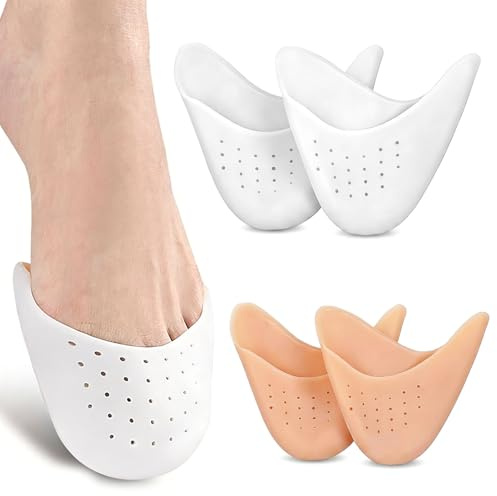 2 Paar Zehenschutz Silikon Damen Spitzenschuhe Ballett FüR Spitzenschuhe Ballett High Heels & Alltag – Weiche Wiederverwendbare Zehenpolster Zur Schmerzlinderung Und BlasenpräVention
