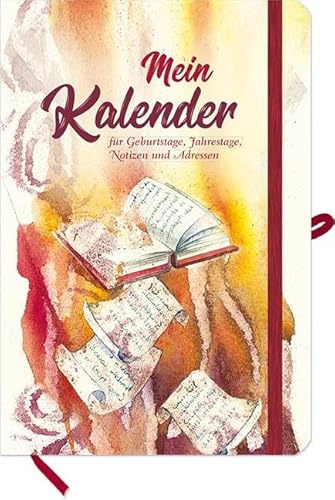 Mein Kalender: Taschenkalender für Geburtstage, Jahrestage, Notizen und Adressen