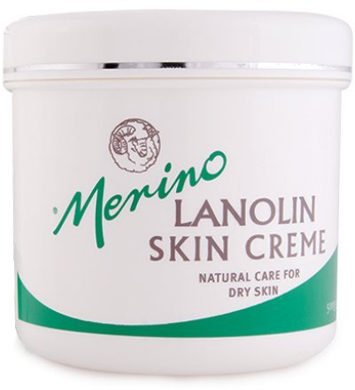 Dry Skin Lanolin Cream for Cracked Heels, Elbows and Soft Hands (500g/17.63 oz) Large Jar
