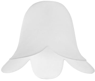 Set of 3 - Frosted White Glass Flower Petal Replacement Shades