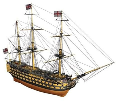 HMS Victory - Kit pour maquette de bateau en bois à l’échelle 1:200 - 500 mm de long