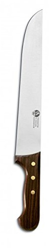 AUSONIA - COUTEAU DE BOUCHER CUISINE POUR VIANDE AVEC LAME EN INOX AISI 420 DE 30 CM ET MANCHE EN BOIS DE PALISSANDRE