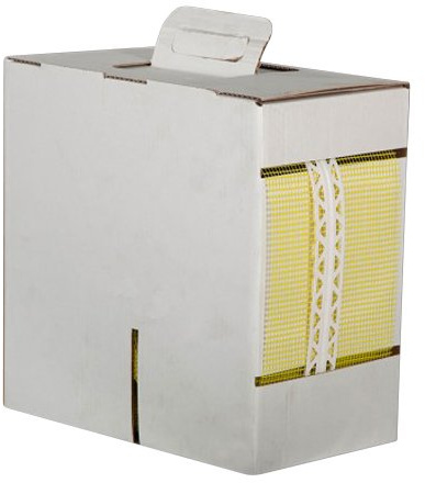 VERTEX Gewebeeckwinkel auf Rolle – 10 × 10 cm – 50 m – 180° flach aufgerollt – weiß – alkalibeständig & reißfest – flexibler Eckwinkel für Innen & Außen