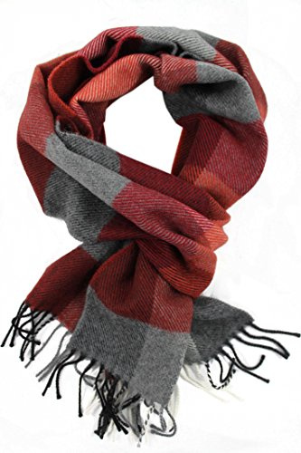 Rotfuchs Wollschal Winterschal Herrenschal Karo modisch Wolle Made in Germany