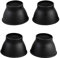 NRS Healthcare P11709 Elefantenfuß Möbelerhöhung 4 Stück, 9 cm Höhe, schwarz