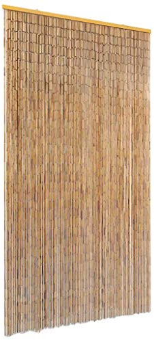 Canditree Bambusvorhang Türvorhang, Insektenschutz Türvorhang Bambus Fliegenvorhang Fadenvorhang (100 x 220 cm)
