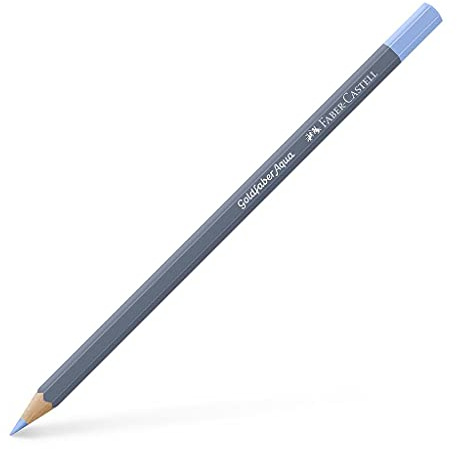 Faber-Castell Creative Studio Goldfaber Aqua Aquarellstift (146), Himmelblau Pastell, Einzelstift, für Kunst, Handwerk, Zeichnen, Skizzieren, Zuhause, Schule, Universität, Ausmalen
