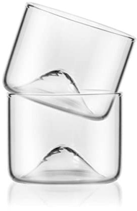 Verre à whisky de montagne Transparent avec Base en bois créatif résistant à la chaleur verre à bière vin eau tasse à thé ensemble Bar verres