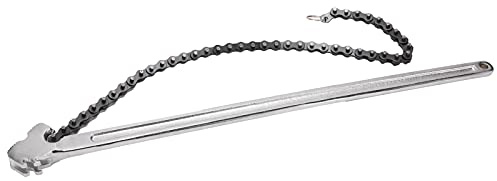 24-Zoll-Kettenschlüssel, 615 Mm Verlängerter Griff, Starker Ratschen-Kettenschlüssel, Umkehrbar, Ölfilterwerkzeug, Rohrverschraubungswerkzeuge, Verstellbarer Durchmesser