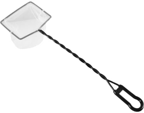 FRCOLOR Fischernetz Für Aquarien Robustes Feinmaschiges Fangnetz Mit Langem Griff Für Schonende Herausfangen Von Fischen Im Aquarium Praktisches Zubehör Für Aquarienliebhaber Für