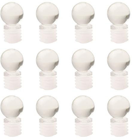 INCREWAY 12pcs Kristall Ball Flaschenverschluss Weinflasche Stopper Luftdicht Silikon Dichtung Stopper Wein Konservierer für Glasflasche