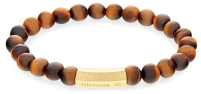 Tommy Hilfiger Jewelry Armband mit Schmuckperlen für Herren Mit Steinen aus Tigerauge - 2790582