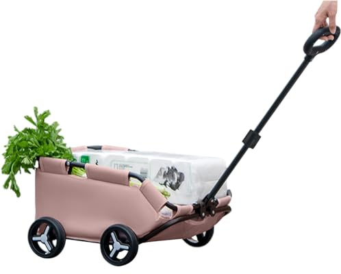 Chariot de transport pour animaux de compagnie - Poussette avec 4 roues pour chiens et chats - Chariot de transport pliable pour animaux de compagnie - Caisse à roulettes légère - Caisse de voyage | pour chiens et chats - Chariot de transport pliable pour animaux de compagnie - Caisse à roulettes légère - Caisse de