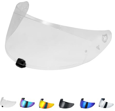 JQF Gear Motorradhelm Visier für i70 i10 HJ-31 | Helmvisier Motorrad Windschutz Helm Objektiv Visier Vollgesichts,Helmvisiere Zubehör Ersatz