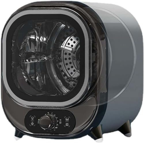 Secadora de ropa pequeña, condensador ventilado de 5 kg, minisecadora portátil y compacta, montable en la pared con capacidad de carga de 0,8 kg, elegante azul, solución ideal para encimeras (color: