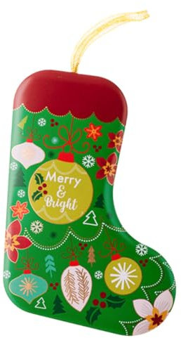 FONDOTIN Christmas Candy Storage Box Portable Tinplate Treat Container for Cookies and Sweets for Holiday Festivities for Snacks and Festive Packaging
