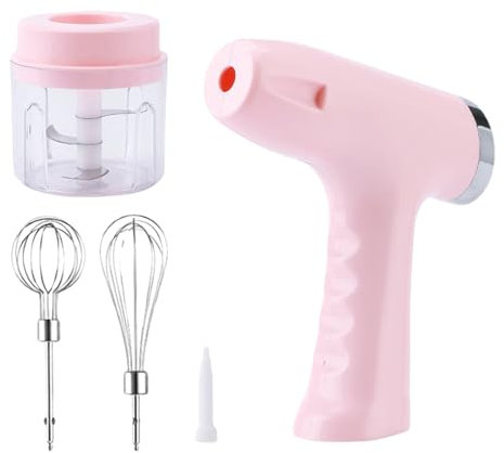 Hand Mixer Automatic Egg Beater Whisk Milk Frother Food with Powerful Motor for Baking Cooking Kitchen (PK1, A)