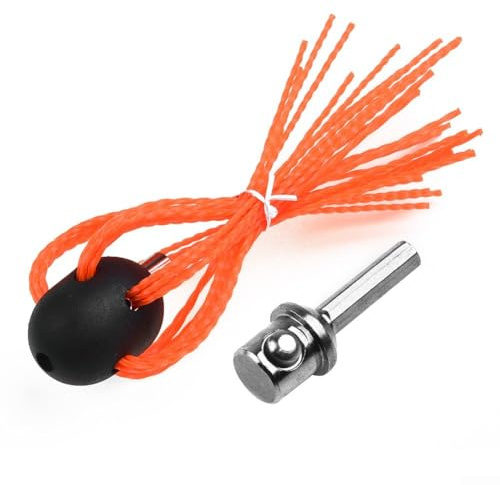 Eawfgtuw Kit de cepillo de limpieza de chimenea de aluminio con varillas flexibles, cepillo giratorio de barrido para chimenea y mantenimiento de tuberías de estufa, kit de chimenea de bricolaje para