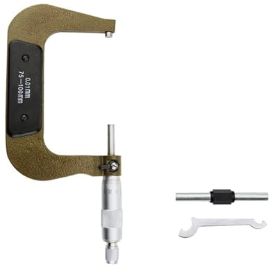 bügelmessschraube Externes Mikrometer-Set, Außenmikrometer, Mikrometer, mechanische, Messwerkzeuge, mikrometrisches Messgerät zur Messung(75-100mm Outside)