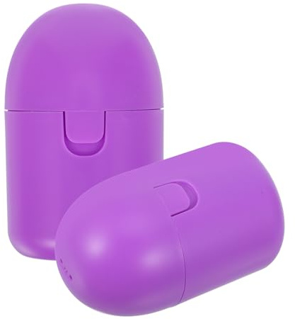 2 Stück Atmungsaktive Pp Aufbewahrungsbox für Frauen Lila | Kompakt, Outdoor Trageboxen mit Deckel, für Reisen und Ordnung bei Menstruationsartikeln