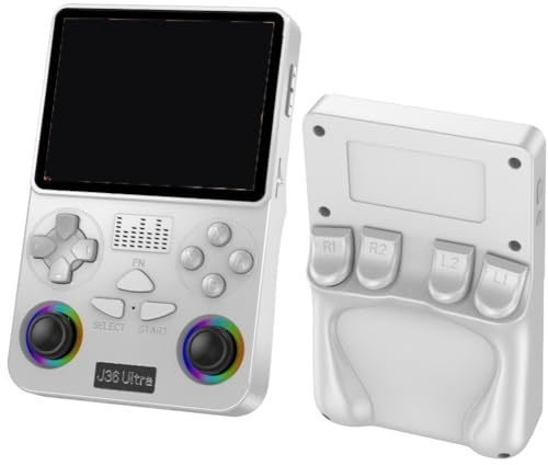 Kivivaka Console di gioco portatile HD retrò, battaglia multiplayer WiFi open source, dispositivo da gioco portatile da 8,3 pollici, materiale ABS, nero