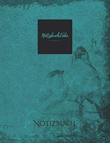 Notizbuch: Vintage Notizbuch mit romantischem Design - liniert -