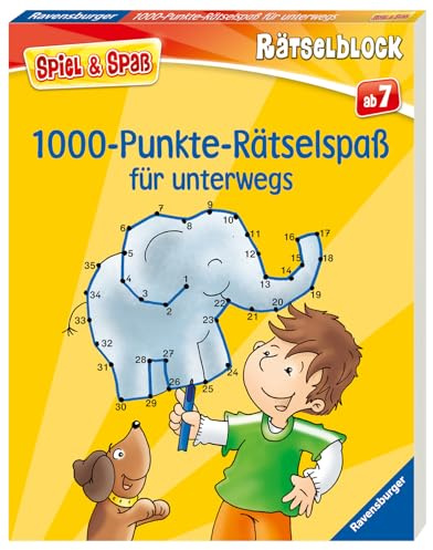 1000-Punkte-Rätselspaß für unterwegs - Rätselbuch ab 7 Jahre, Reisespiele für Kinder (Spiel & Spaß - Rätselblock)