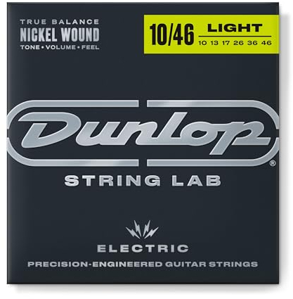 Dunlop E-Git.Saiten DEN 10-46 Nickel Wound - E-Gitarrensaiten