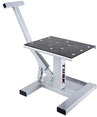 Tusk Adjustable Dirt Bike Motorcycle Lift Stand – Height Adjustable Maintenance Stand for Off-Road and Motocross Service