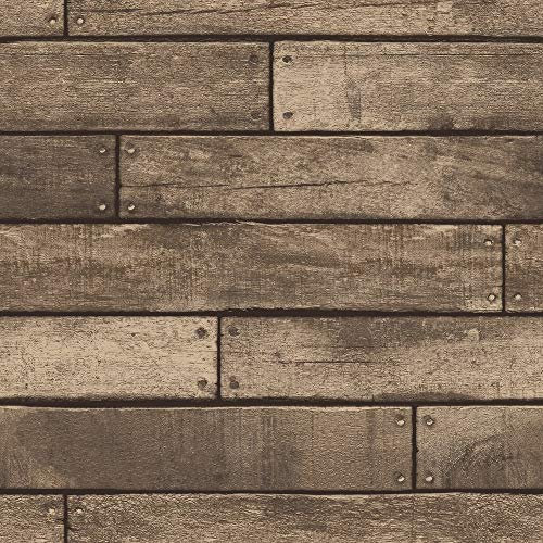 Brewster FD31289 Wooden Plank Wallpaper - Gold