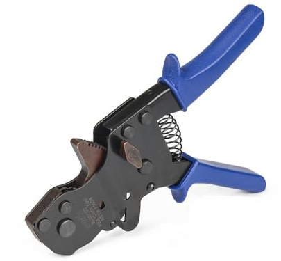 iCrimp F2098 Ratchet One Hand PEX Cinch Clamp Fastening Tools for Clamping Pipe Tubing 3/8, 1/2, 3/4, 5/8 and 1 Easy Operation Stainless Steel Clamps with Holster