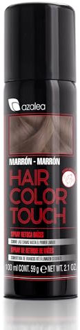ALEA - Spray Retoca Raíces - Hair Color Touch - 100 ml - Color Marrón - Cubre Canas y Raíz - Secador Rápido - con Partículas de Color - Efecto Antihumedad - Se Elimina en un Solo Lavado