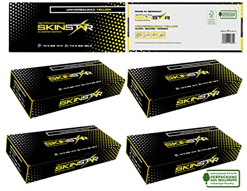 SkinStar Universal Wachs Yellow Edition Ski und Langlauf Wachs Ski Wax 1 kg